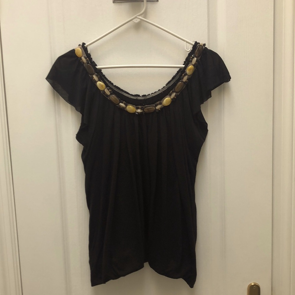 Bordeaux jewelled top.